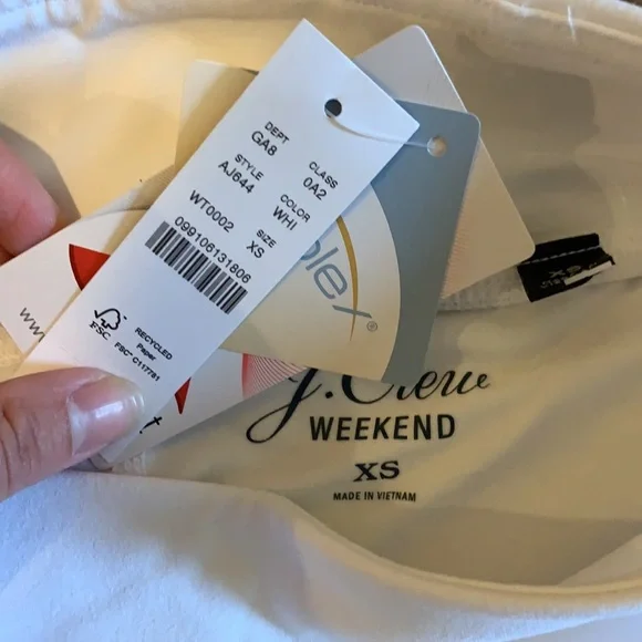 J.Crew White Biker Short - Picture 3 of 3